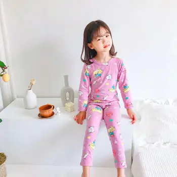 Copilul Fata Pijamale Desene animate pentru Copii Pijamale Copii Set Haine de Toamna din Bumbac pentru Copii îmbrăcăminte de noapte Băiat Pijama Set Pentru 6 8 10 copil de 12