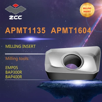 10buc/lot ZCC strung cnc cimentat carbură de frezat placa APMT1135 APMT 160408 pentru freze EMP05 BAP300R de frezat instrument