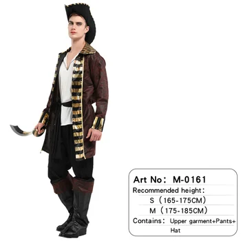 Cosplay Pirat și pălărie cosplay multi-culoare costume dress up pentru femei adulte și bărbați costume pentru carnaval de Crăciun petrecere