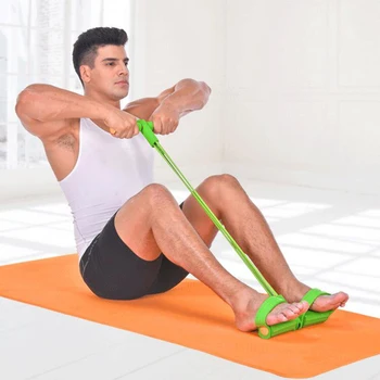 4 Tub de Fitness Elastic Trage Coarda Pedala de Corp Slim Yoga Benzile de Rezistență Antrenament Latex benzi de Sport Exercițiu Echipamente de Fitness