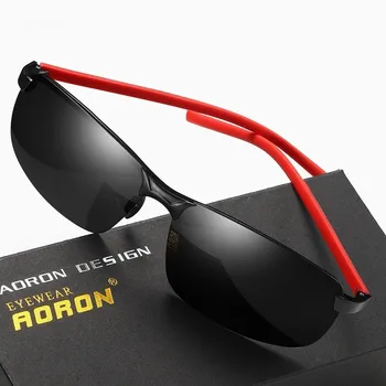 Banmar Brand Nou pentru Bărbați ochelari de Soare Polarizat Dreptunghi de Epocă Fibră de Carbon Picioare Ochelari Ochelari de Oameni Oculos De Sol Masculino 8037