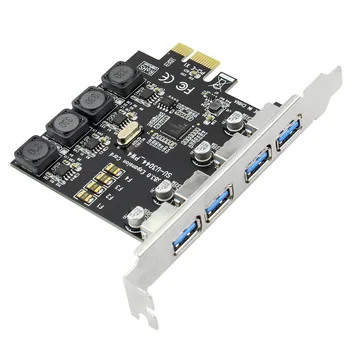 5Gbps 4 Porturi USB3.0 Card de Expansiune Adaptor PCI-E PCI Express USB 3.0 Controler pentru PCIe X1 X4 X8 X16 Port pentru a Câștiga 7/8/10
