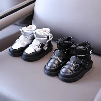 De Iarna Pentru Copii Cizme De Zapada Copii Impermeabil Pantofi Fete Pantofi De Cald Copilul Brand Cizme Baieti Cizme Negre, Pantofi De Moda Noua