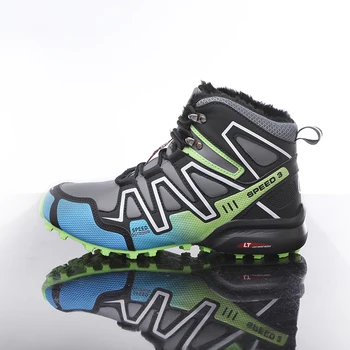 2020 High Top pentru Bărbați Pantofi pentru Bărbați Durabil Impermeabil Anti-Alunecare Cizme de catifea Ține de cald și Alpinism în aer liber Pantofi Trekking