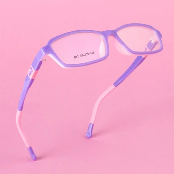 Ochelari pentru copii cadru Ultrausor tr90 ochelari din silicon confortabil temple elevii miopie ochelari baza de prescriptie medicala 76
