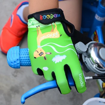 Boodun 4-10 Ani Copii Vechi Plin Degetul Mănuși de Ciclism Skate Sport MTB de Echitatie Biciclete de Munte Biciclete Mănuși pentru Băieți și Fete