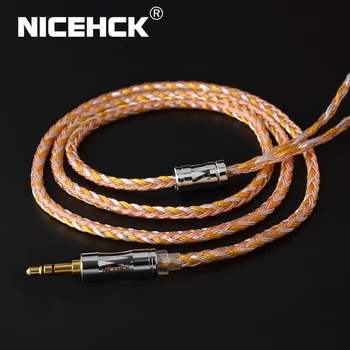NiceHCK C16-2 16 Miez de Cupru, de Argint Amestecat Cablu 3.5/2.5/4.4 mm Mufa MMCX/2Pin/QDC/NX7 Pin Pentru LZ A7 ZSX V90 TFZ NX7 MK3/DB3 BL-03