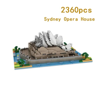 Mini Arhitectura Skyline Sydney Opera House Diamant Micro Bloc Oraș De Capital Din Londra, Turnul Big Ben