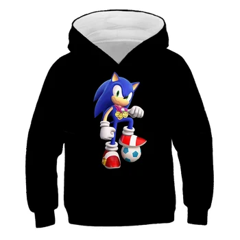 Sonic Ariciul Copii Pulovere 2020 Brand Nou Toamna Iarna Băieți și Fete desene animate Jachete Copil de Moda Uza Haine Topuri
