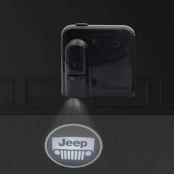 2 buc Logo-ul Wireless Usa Condus Insigna de bun venit Lumina Proiector Pas de Lumină pentru Jeep Cherokee, Wrangler Renegade, Cherokee Xj Stil