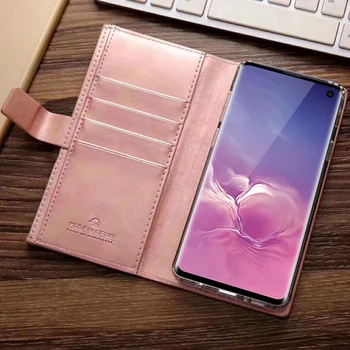 Fermoar Portofel din Piele Acoperire pentru Samsung Galaxy S20 Ultra 5G S10 Plus S9 S8 A21s Flip Card Holder Suport Telefon Caz Magnetic Sac