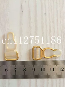 100 buc/pachet 1.2 cm culoare de aur sexy cataramă de Metal Durabil sutien Bretele scurte reglabile bretele de metal cataramă de jartieră clipuri