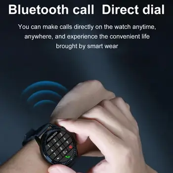 I9 Ceas Inteligent Bărbați Full Touch Ecran Rotund Telefon Bluetooth Music Sports Tracker Pentru Android HuaWei IOS Ceas Telefon