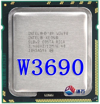 Intel Xeon W3690 w3690 procesor CPU /3.46 GHz /LGA1366/12MB L3 Cache/Six-Core/ server CPU Transport Gratuit, de lucru