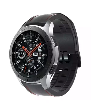 22 20 mm de silicon +Curele din Piele Watchband Bratara Pentru Samsung Gear S2 S3/Galaxy Watch 42mm 46mm Accesorii Inteligente Wriststrap