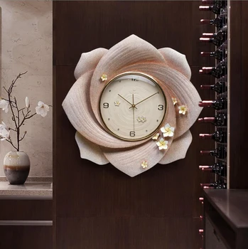 Moderne De Lux Grava Rășină Ceas De Perete Decor Meserii Creative De Personalitate Ceas Acasă Agățat Mut Cuarț Ceas Ornament Mural