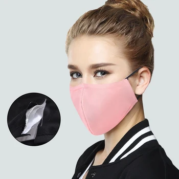 Praf Măști Tesatura de Bumbac Masca de Fata Cu Filtru de Carbon Gura-mufla Masca Lavabile Refolosibile Pop coreean