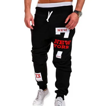 2019 Moda Streetwear Pantaloni Joggers de Cauzalitate Sport Pantaloni Barbati Alb Negru Bărbați Hip Hop Pantaloni de Trening Pentru Barbati