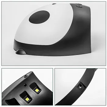 Drăguț Panda 36W Unghii Uscator UV Led Lampă de Unghii Uscator Pentru Toate Tipurile de Gel de unghii Uscare 60/90/120s Timer Display LCD de Unghii Uscător de Lampa