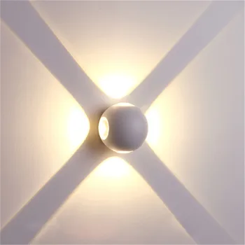 LED Lampă de Perete rezistent la apa IP65 de Interior si de Exterior din Aluminiu de Perete de Lumină Montate pe Suprafață Cub de Gradina LED Lumina Pridvor NR-155