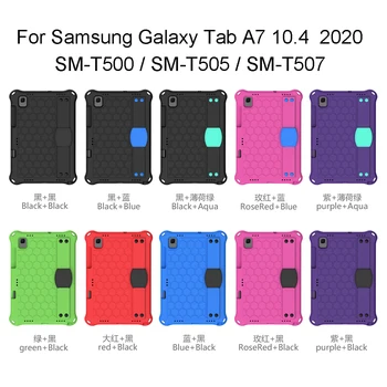 Pentru Samsung Galaxy Tab A7 10.4 2020 SM-T500 T505 T507 Tableta Caz EVA Copiii în Siguranță Spumă Antișoc Umăr Curea de Mână Capacul suportului