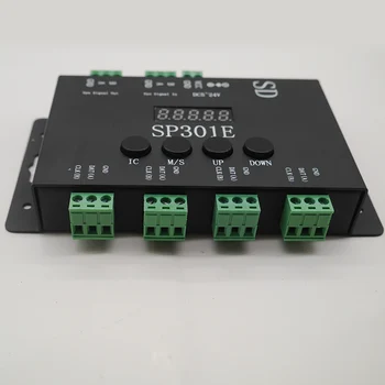 SP301E Syn semnal Programabile Pixel LED-uri Controler Pentru WS2811 WS2813 WS2812B SK6812 APA102 Pixel Benzi LED Panou lumina,DC5-24V
