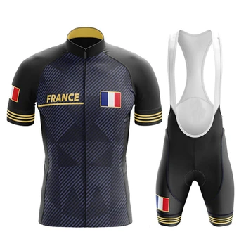 Maillot Cyclisme Homme Pro Nou Ciclism Seturi de Vară franceză Costum 19D Pad Gel de Triatlon Skinsuit Bicicleta Uniforma Pro Jersey Set