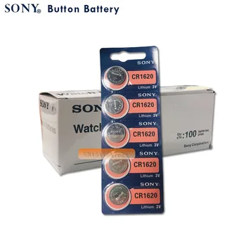 100buc/lot Sony Original CR1620 Buton Baterie Pentru Ceas Cheie de la Distanță Masina cr 1620 ECR1620 GPCR1620 3v Baterie cu Litiu