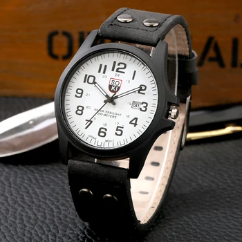 Sport Ceasuri Militare de Moda Casual Cuarț Ceas Piele Analog Calendar 2020 Nou SOKI de Lux pentru Bărbați Ceasuri Relogio Masculino