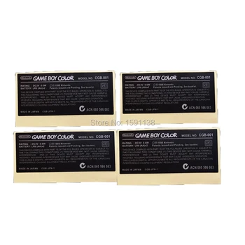 30PCS/LOT Vânzare Fierbinte Joc Consola Caz piesă de schimb Pentru GameboyColor Spate Autocolant Eticheta de Reparare Parte Boy Color GBO DMG Locuințe