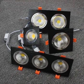 Estompat Încastrat COB LED Spoturi LED Tavan Lumini la fața Locului AC85-265V LED Lămpi de Tavan Cald Alb Rece pentru Iluminat Interior