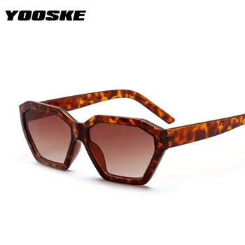YOOSKE Epocă Poligon 90 de Lux ochelari de Soare de Designer Gradient Nuante de Negru Ochelari de Soare Femei Retro Clasic UV400 Ochelari Oglindă