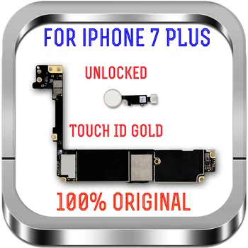 Pentru iPhone 7 Plus Placa de baza Touch ID, Original, Deblocat placi de Logica iCloud Curat 7Plus A1784 32GB de 128GB, 256GB