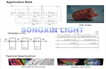 100buc APA106 F5 5mm LED-uri RGB Chips-uri Integrate Led-uri RGB (ca WS2812B) APA106 pălărie rotundă Plin de culoare Led-uri
