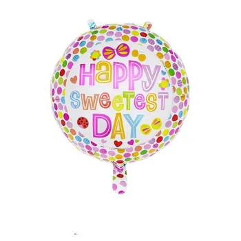 50pcs/lot 18inch la mulți ani balon folie de aluminiu baloane heliu, balon mylar bile pentru copilul partidul de decorare jucării globos