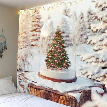 Crăciun art tapiserie de perete agățat în pomul de Crăciun tapiserie de fundal de familie de anul nou decorare diverse dimensiuni