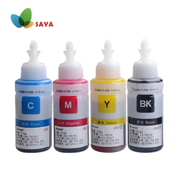 Saya Vopsea Cerneala Refill kit pentru Epson L100 L110 L120 L132 L210 L222 L300 L312 L355 L350 L362 L366 L550 L555 L566 imprimantă cu 4 culori