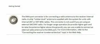 430-450MHz GPS Mini rață de Cauciuc Antena Pentru Trimble R10 interne receptor radio