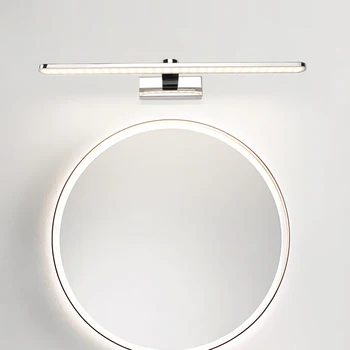 Moderne, din Oțel Inoxidabil LED vanitate față de lumină oglindă baie machiaj montat pe perete sconces dormitor corpuri de iluminat