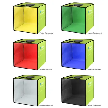 30cm Fotografie softbox ori portabil inel de Lumină LED-uri foto de iluminat studio de fotografiere cort foto cutie de Kit cu 6 culori, fundaluri