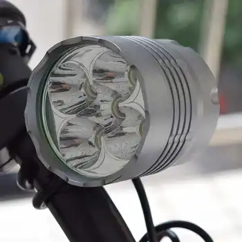 50pc/lot 5* T6 LED Biciclete Lumina din Față 3 Modul PowerfulHead lampa lanterna farol Biciclete Lumina Farurilor +Baterie Reîncărcabilă