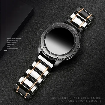 Huawei watch GT 2 curea 22mm Ceramice trupa pentru Samsung Galaxy watch 46mm curea de Viteze S3 Frontieră Ceramica Bratara 22mm ceas trupa