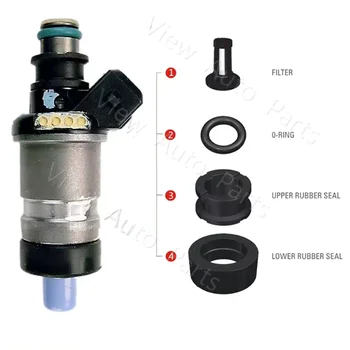10 set Injectorului de Combustibil Reparare Seal Kit pentru Honda Civic 92-95 1.5 L, 1.6 L I4 842-12117 VD-RK-0403