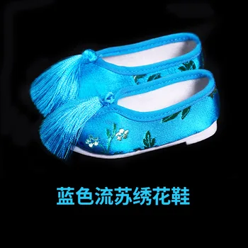 Manual Papusa Pantofi Roșu/Albastru/Roz/Auriu Chineză Pantofi Brodate pentru 1/3 Bjd Păpuși Ghiveci Pantofi pentru Fete Papusi Accesorii