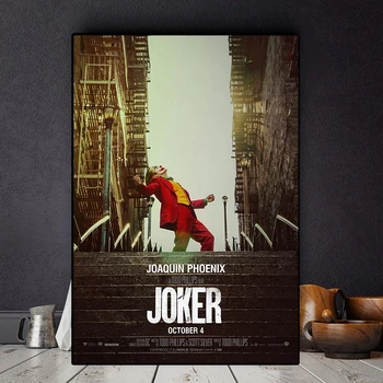 Joker Film Poster Canvas Printuri Joaquin Phoenix Cuadros Pictura in Ulei pe Poster de Arta de Perete de Imagine pentru Camera de zi Decor Acasă