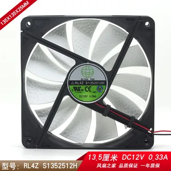 GLOBE FAN RL4Z S1352512H / RL4Z B1352512H 12V 0.33 UN 0.45 UN 13.5 CM șasiu puterea ventilatorului de răcire 135x135x25mm cooler