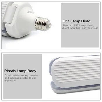 E27 220V Led lumina Reflectoarelor Lampa 45W/60W Pliabil Moderne LED Lumini Plafon AC95-265V LED-uri Becuri Pentru Casa Living Dormitor Bucatarie