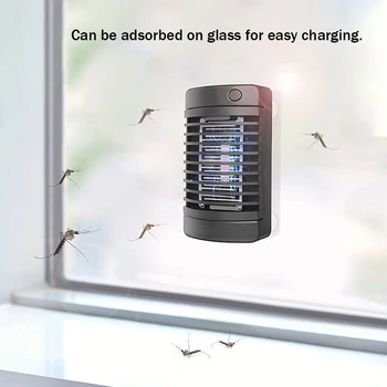 Solar Ventuza Tip Mosquito Killer Interior Mut Și Eficientă Mosquito Killer Instrument De Șoc Electric Împotriva Insectelor Fly Trap