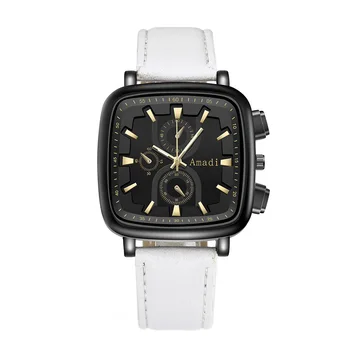 2020 bărbați cuarț ceas sport pătrat de moda casual de lux high-end de brand de ceas din piele de afaceri băiat ceas