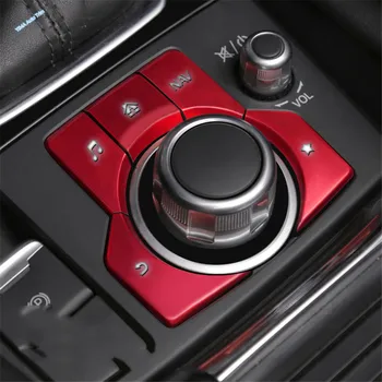 Lapetus Electrice De Mână Frâna De Mână / Media Rotative Buton Capac Ornamental De Interior Din Metal Refit Kit Potrivit Pentru Mazda 3 2017 2018